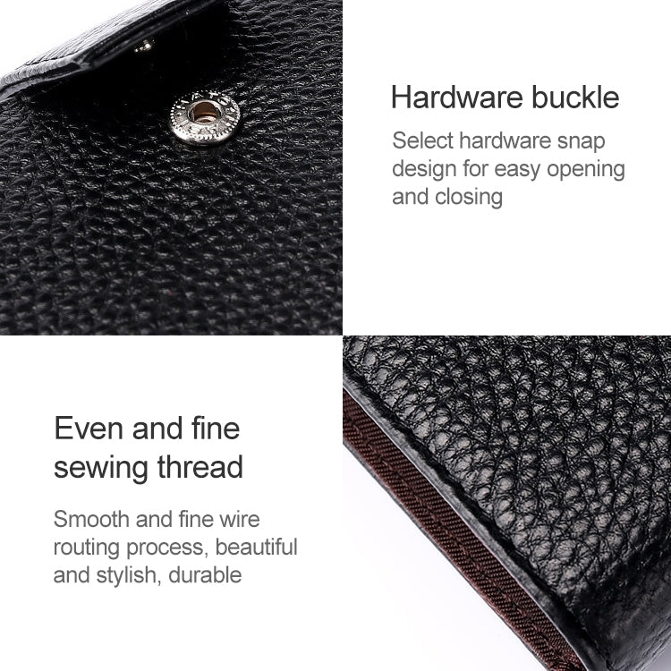 KB189 Vertical Cowhide Leather Organ Shape Multiple Card Slots Anti-magnetic RFID Wallet for Ladies, with Transparent Window, KB189 Purple, KB189 Rose Red, KB189 Sapphire Blue, KB189 Black, KB189 Coffee