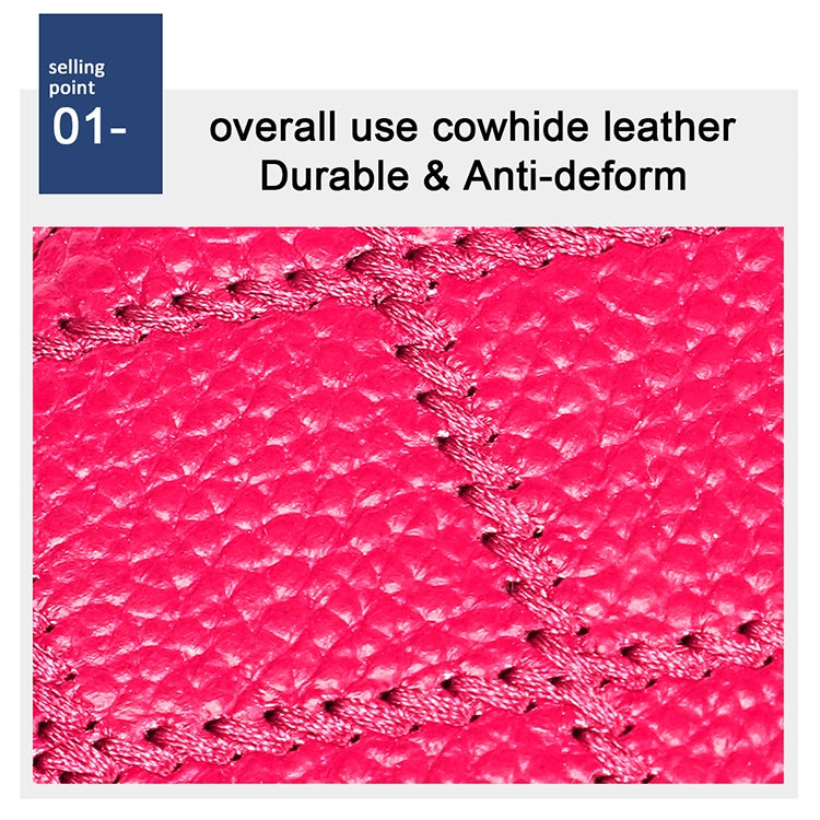 KB213 Diamond Texture Zipper Cowhide Leather Double Row Organ Shape Multiple Card Slots Anti-magnetic RFID Wallet Clutch Bag for Ladies, KB213 Pink, KB213 Blue, KB213 Light Pink, KB213 Rose Red, KB213 Black