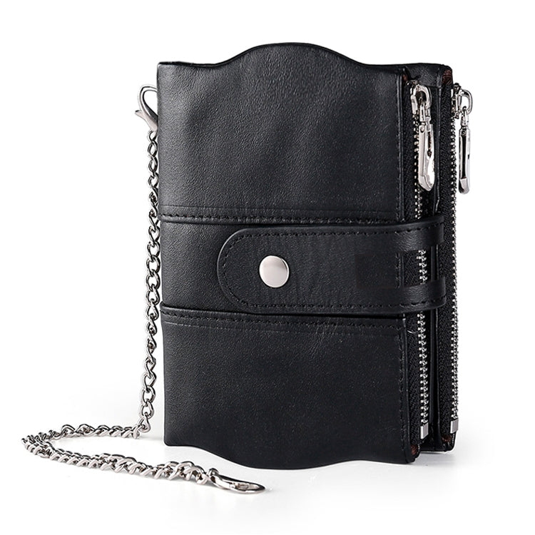LT3539 Cowhide Leather Zipper Buckle Anti-magnetic RFID Wallet Clutch Bag for Men, with Card Slots & Shoulder Strap, LT3539 Shoulder Strap Black, LT3539 Shoulder Strap Coffee, LT3539 Shoulder Strap Blue, LT3539 Strap Red, LT3539 Yellowish-brown