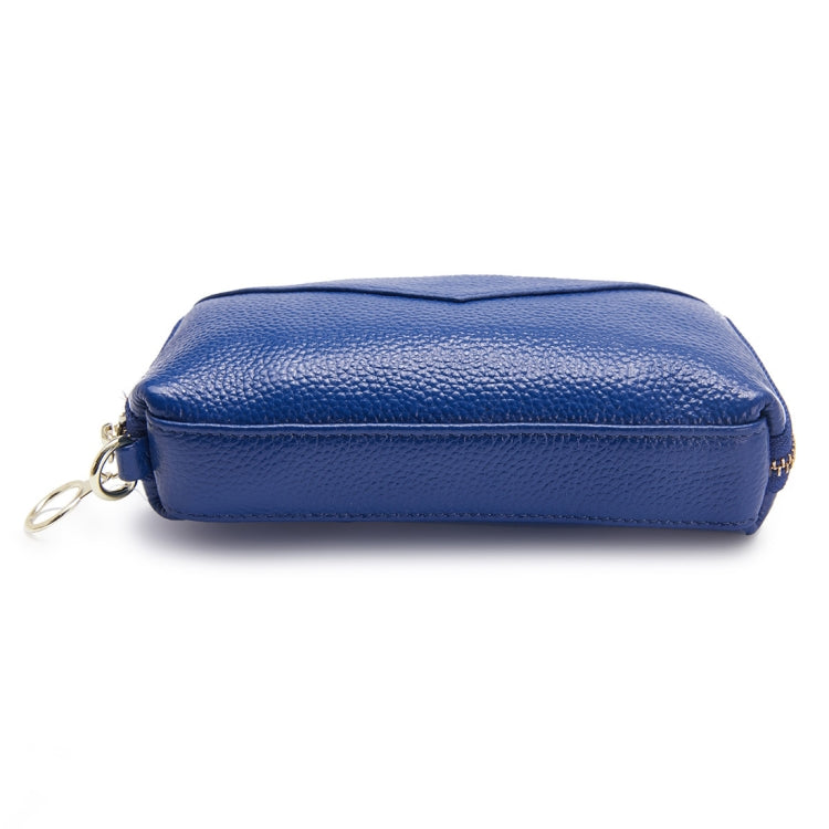 2-Folding Square Genuine Leather Handbag