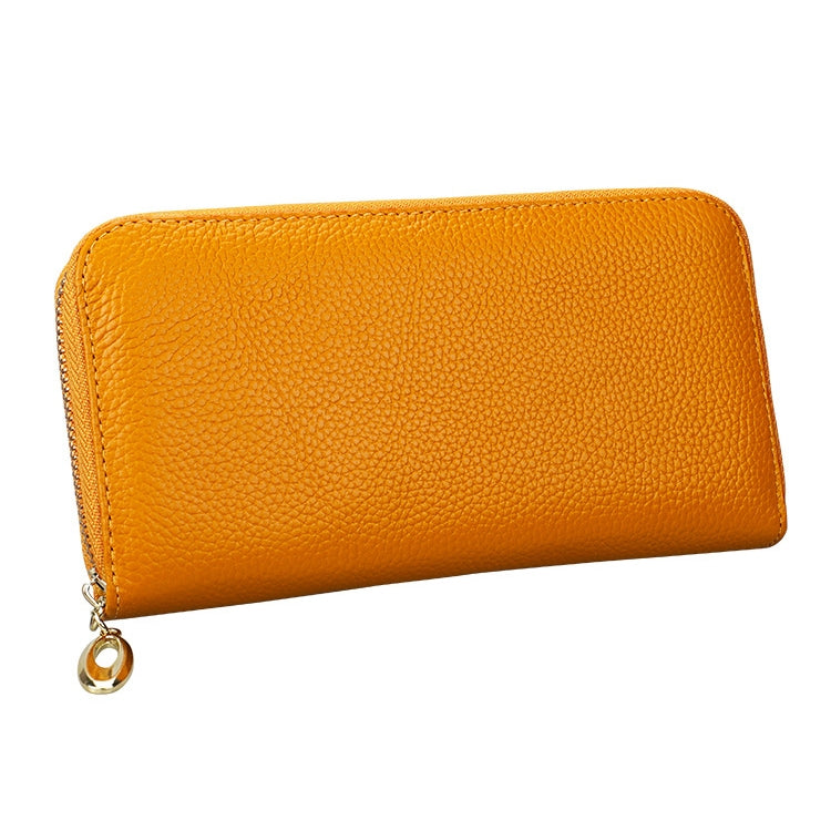 906 Antimagnetic RFID Litchi Texture Women Large Capacity Hand Wallet Purse Phone Bag with Card Slots