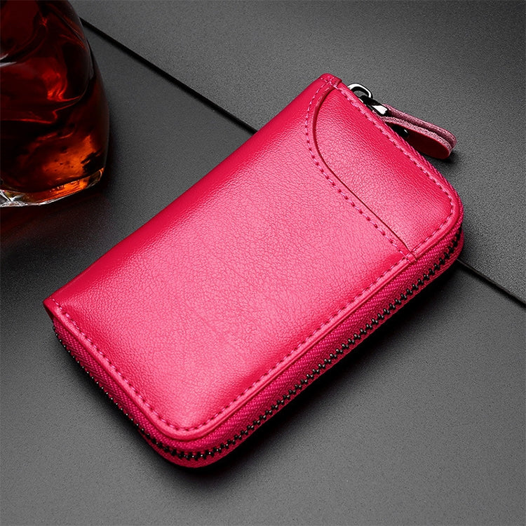 9106 Large-capacity Zipper Leather Keys Holder Bag Multi-function Wallet
