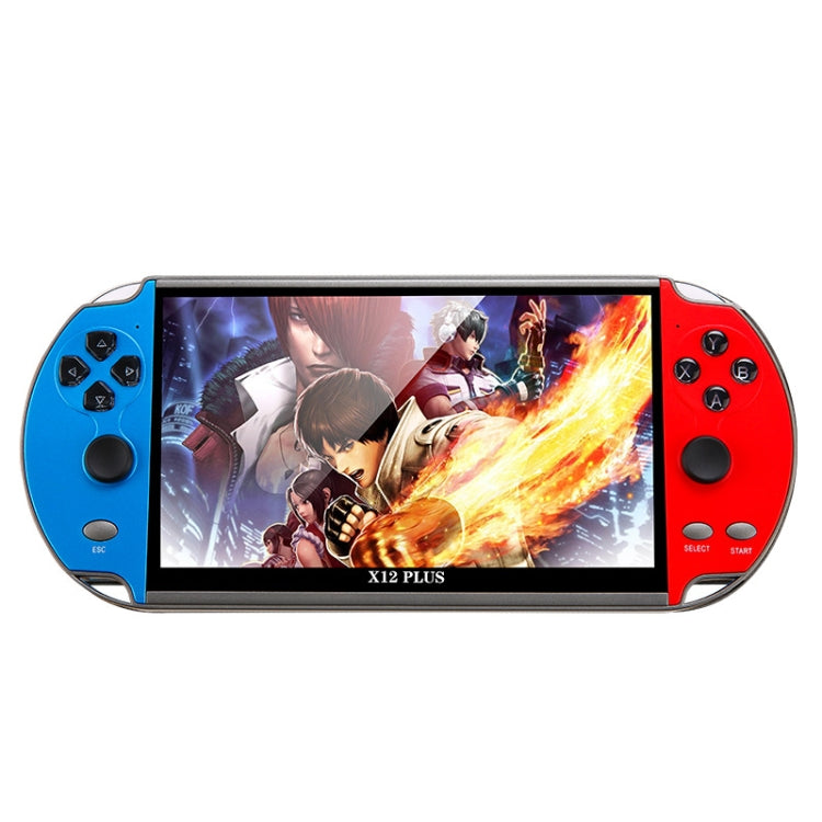 جهاز ألعاب محمول Powkiddy X12 Plus Retro Classic Games بشاشة عالية الدقة 7 بوصات وذاكرة 16 جيجابايت، يدعم MP4 / Ebook، X12 Plus