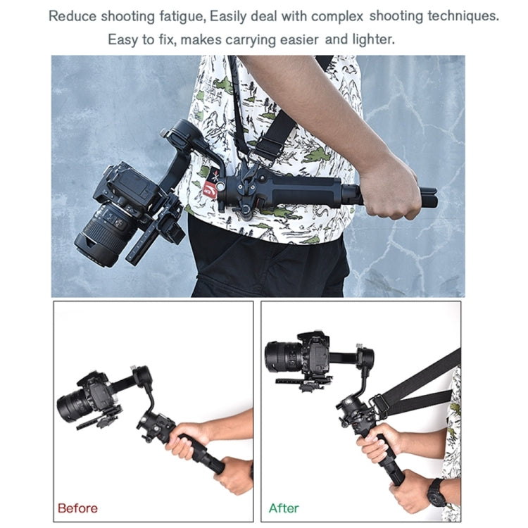 STARTRC Thickening Stress Relieving Neck Strap Lanyard Hang Rope Buckle for DJI RONIN RS-2 / RONIN RS-C2, For DJI RONIN RS-2 / RS-C2