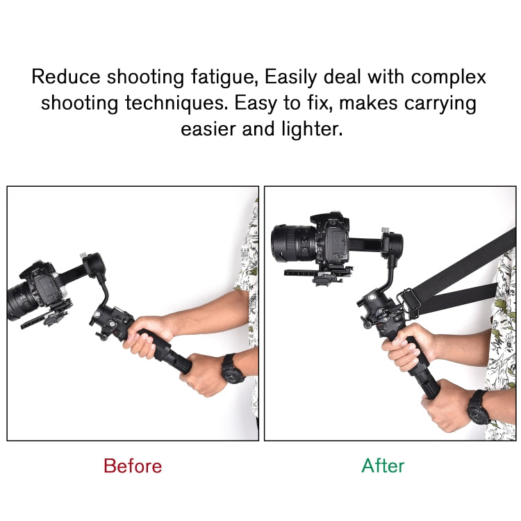 STARTRC Thickening Stress Relieving Neck Strap Lanyard Hang Rope Buckle for DJI RONIN RS-2 / RONIN RS-C2, For DJI RONIN RS-2 / RS-C2