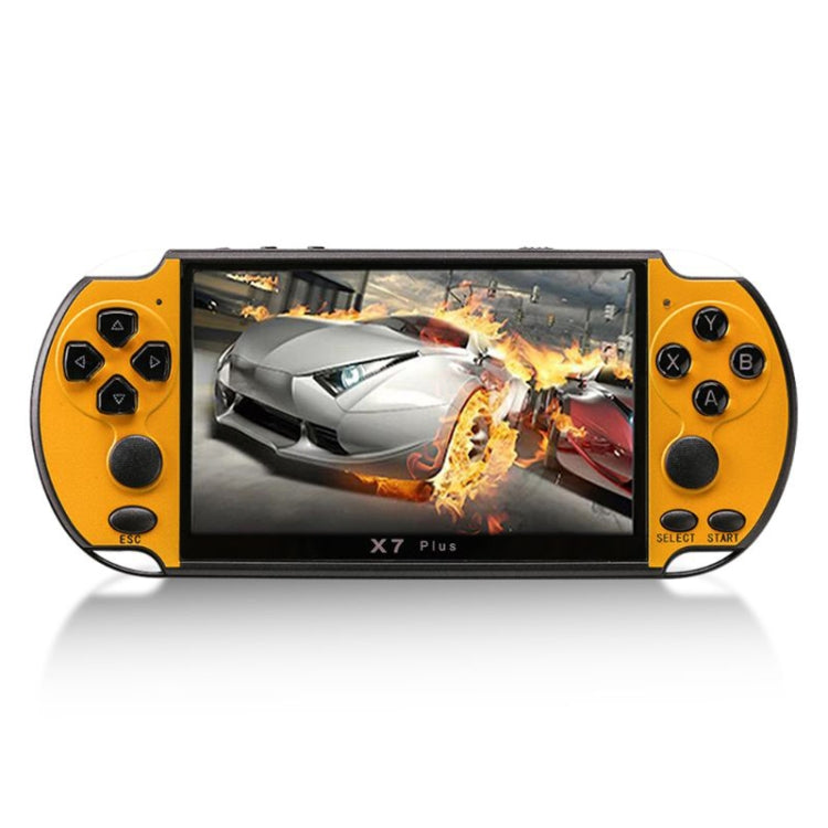 وحدة تحكم ألعاب محمولة X7 Plus Retro Classic Games بشاشة عالية الدقة مقاس 5.1 بوصة وذاكرة 8 جيجابايت، تدعم MP4 / ebook، X7 Plus (أصفر + أحمر)، X7 Plus (أصفر)، X7 Plus (أزرق + أحمر)، X7 Plus (أزرق)، X7 Plus (أحمر)