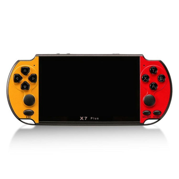 وحدة تحكم ألعاب محمولة X7 Plus Retro Classic Games بشاشة عالية الدقة مقاس 5.1 بوصة وذاكرة 8 جيجابايت، تدعم MP4 / ebook، X7 Plus (أصفر + أحمر)، X7 Plus (أصفر)، X7 Plus (أزرق + أحمر)، X7 Plus (أزرق)، X7 Plus (أحمر)