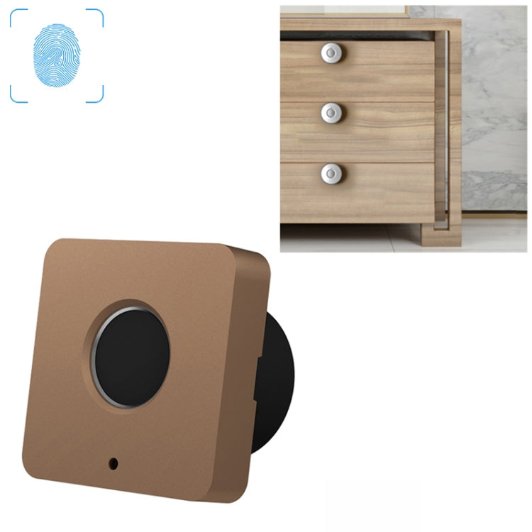 T5 Square Version Aluminum Alloy Panel Fingerprint Drawer Lock, Blue, Red, Silver, Black, Pink