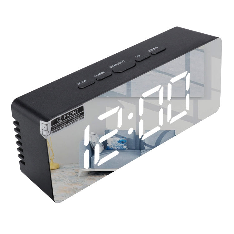 TS-S69-R ساعة منبه LED متعددة الوظائف تعمل بالبطارية/الشحن بالقابس، ساعة مرآة مكياج ثنائية الاستخدام، TS-S69-G، TS-S69-HW