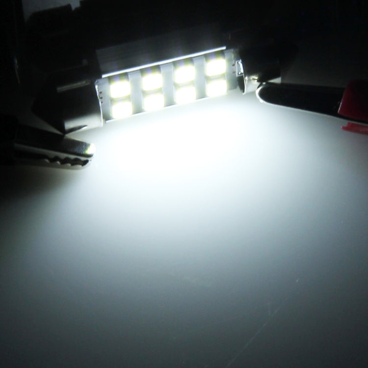 2 PCS 36mm Festoon 3W 300LM White Light 8 LED 3528 SMD Canbus Error-Free Car Reading Lamps, DC 12, 36mm