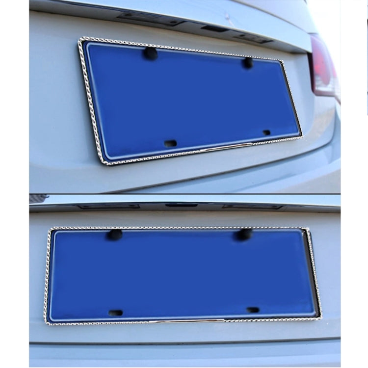 2 PCS Car License Plate Frames Car Styling License Plate Frame Universal License Plate Holder Car Accessories, Aluminum Alloy License Plate Frame