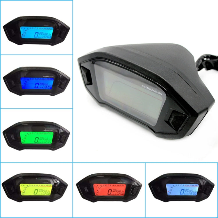 لوحة عدادات دراجة نارية معدلة B2912، شاشة LCD 12 فولت، عداد المسافات، عداد السرعة من 2 إلى 4 أسطوانات، B2912