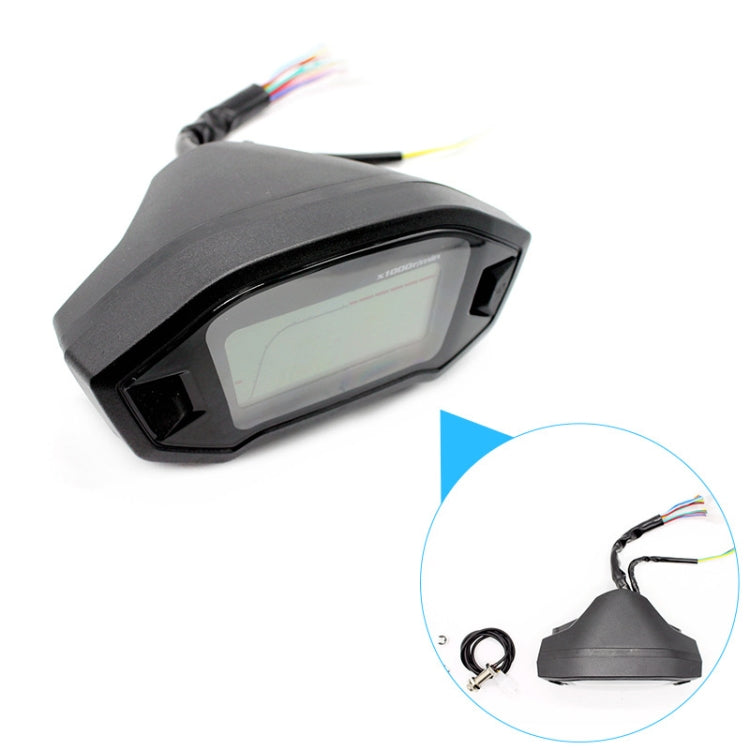 لوحة عدادات دراجة نارية معدلة B2912، شاشة LCD 12 فولت، عداد المسافات، عداد السرعة من 2 إلى 4 أسطوانات، B2912