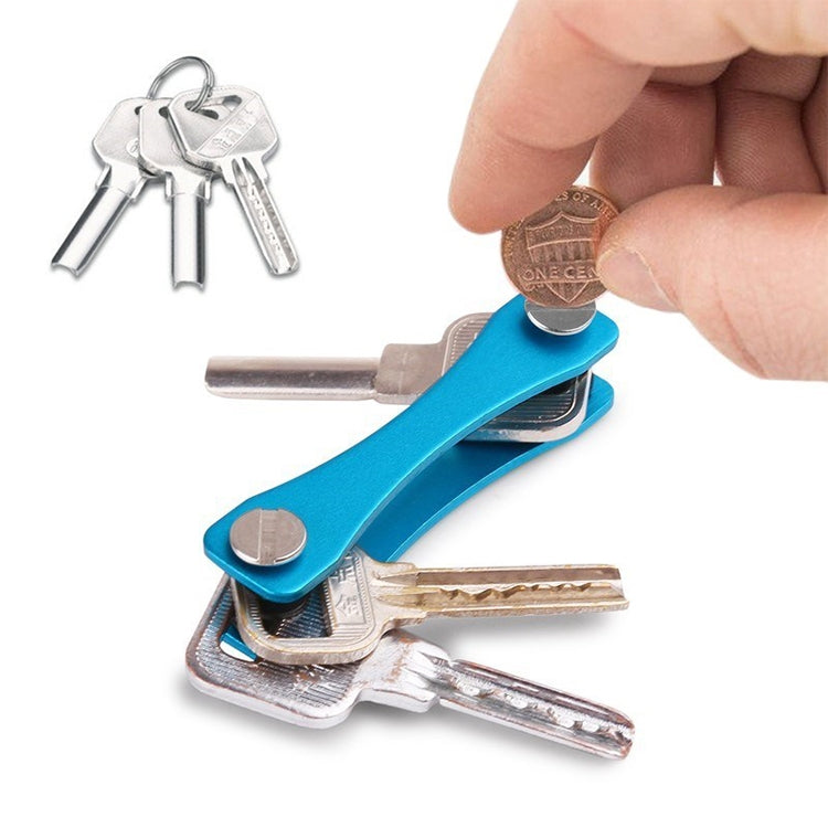 Portable Metal Key Storage Clip, (Grey), (Blue), (Red), (Black), (Orange), (Pink), (Green)