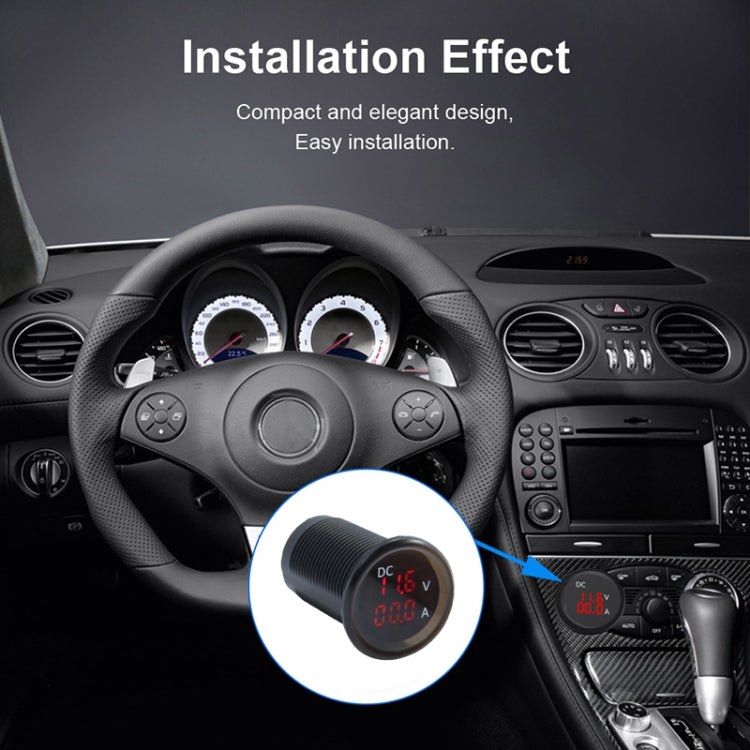 B3613 IP67 Waterproof Car Modification 4.5-30V Voltmeter + Ammeter, B3613
