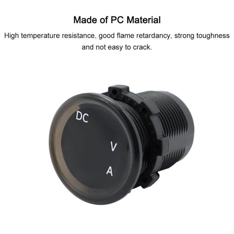 B3613 IP67 Waterproof Car Modification 4.5-30V Voltmeter + Ammeter, B3613