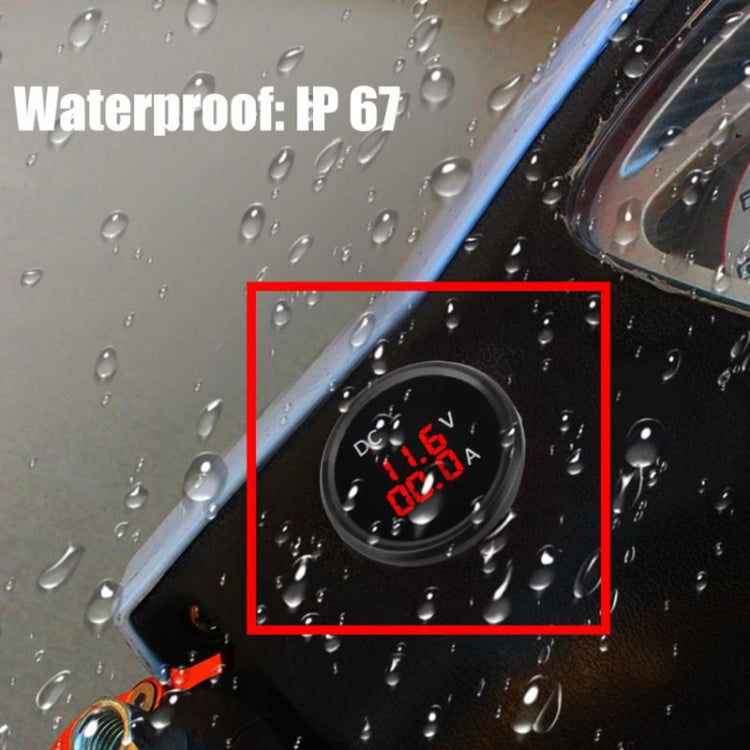 B3613 IP67 Waterproof Car Modification 4.5-30V Voltmeter + Ammeter, B3613
