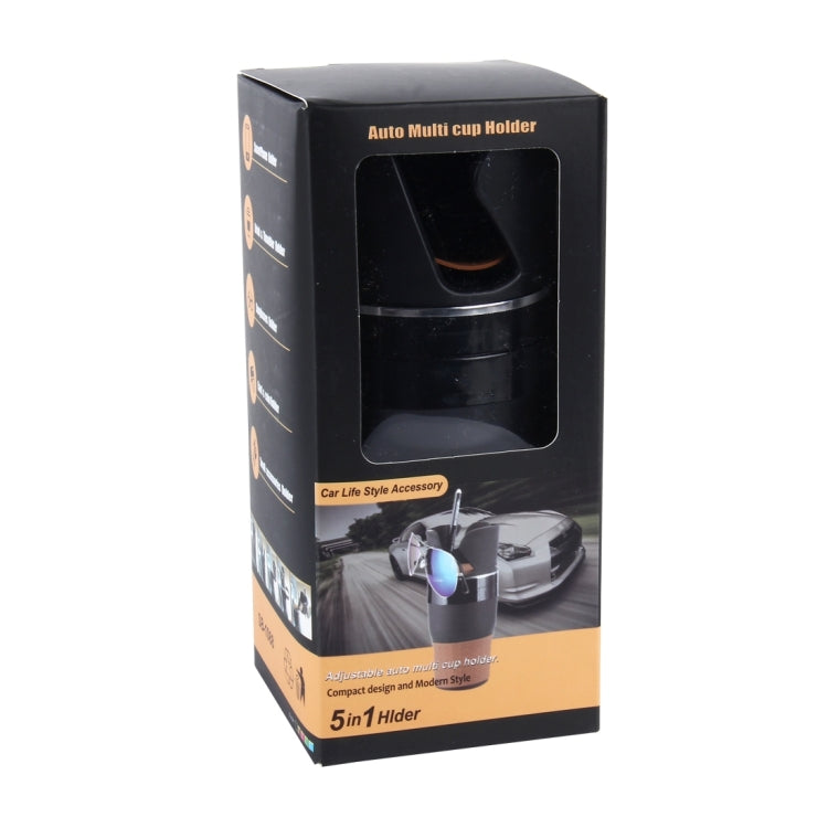 SB-1088 5 in 1 Auto Multi-functional Cup Holder Smartphone Drink Sunglasses Card Coin Small Accessories Holder, SB-1088(Pink), SB-1088(Blue), SB-1088(Green), SB-1088(Black)