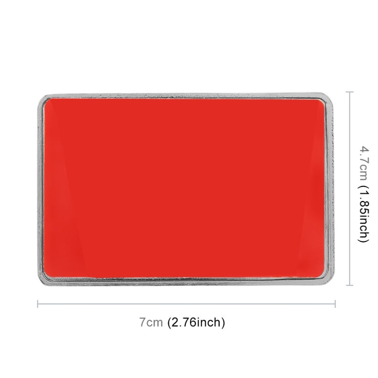 Universal Car UK Flag Rectangle Shape VIP Metal Decorative Sticker, UK Flag (Gold), UK Flag (Silver)