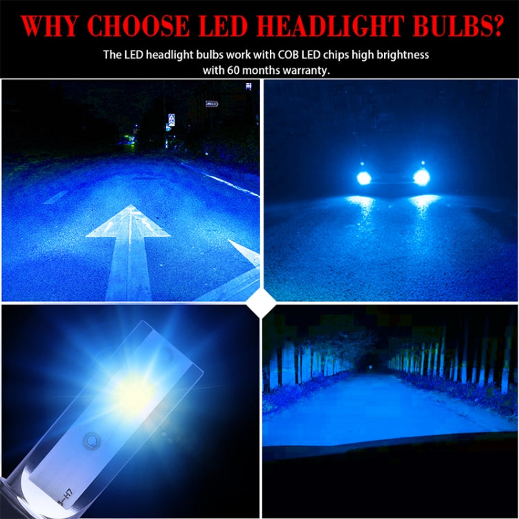 2 PCS H1 DC9-36V / 36W / 3000K / 6000LM IP68 Car / Motorcycle Mini COB LED Headlight Lamps / Fog Light, H1