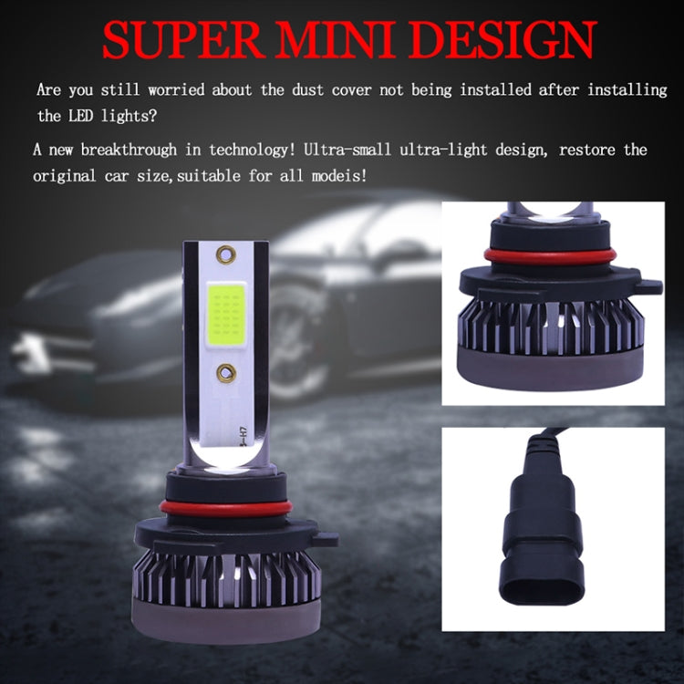 2 PCS H1 DC9-36V / 36W / 3000K / 6000LM IP68 Car / Motorcycle Mini COB LED Headlight Lamps / Fog Light, H1