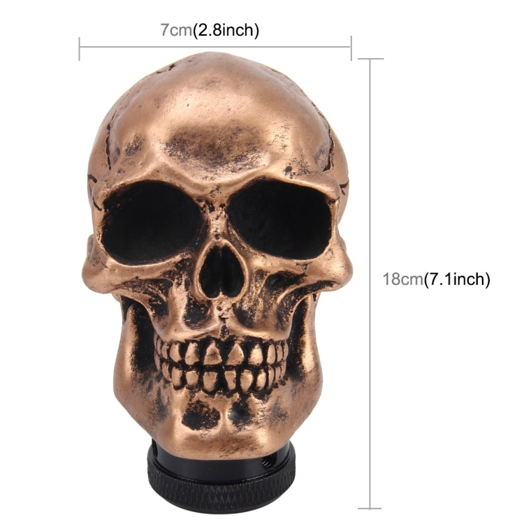 Universal Skull Head Shape Resin ABS Manual or Automatic Gear Shift Knob Fit for All Car, Gear Shift Knob 9