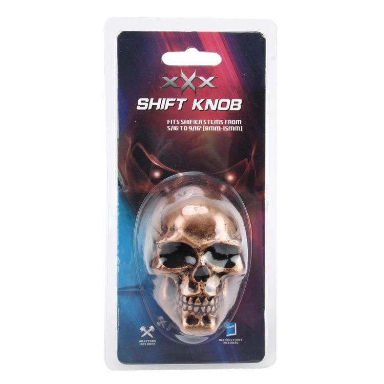 Universal Skull Head Shape Resin ABS Manual or Automatic Gear Shift Knob Fit for All Car, Gear Shift Knob 9