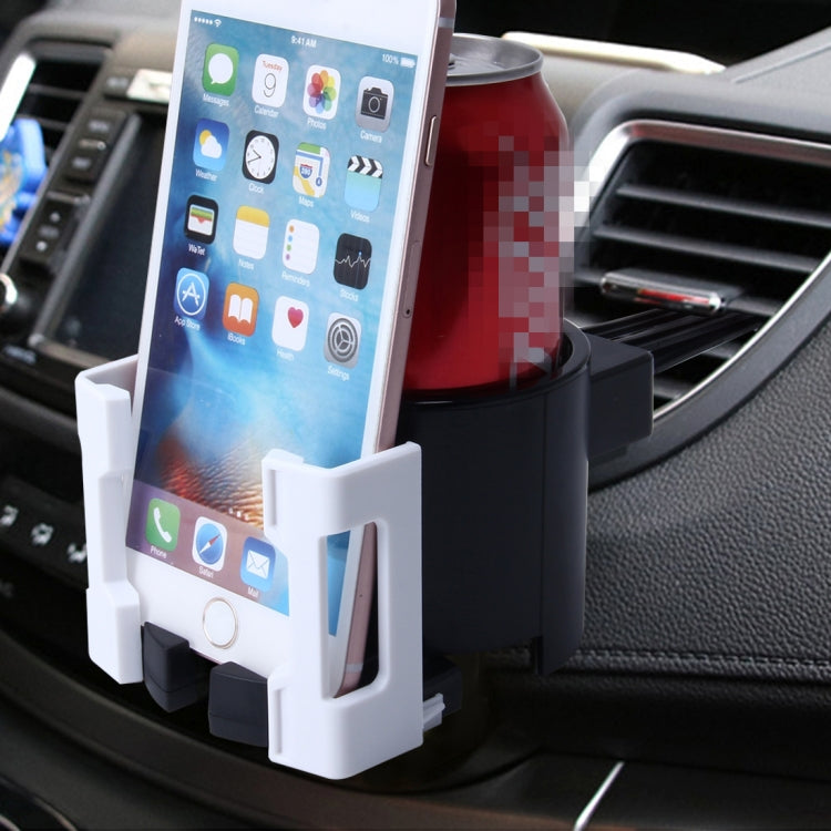 SHUNWEI SD-1026 Car Auto Multi-functional ABS Air Vent Drink Holder Bottle Cup Holder Phone Holder Mobile Mount, SD-1026(Red), SD-1026(White)