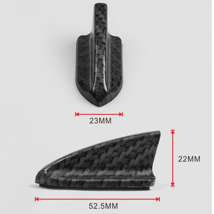 10 PCS Universal Car Carbon Fiber Texture Shark Fin Diffuser Vortex Generator Roof Spoiler, Carbon Fiber