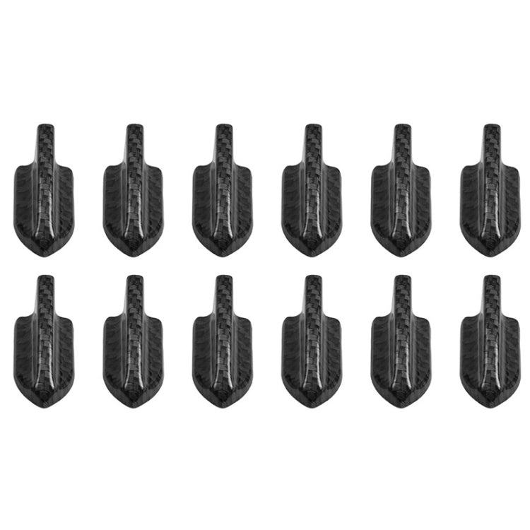 10 PCS Universal Car Carbon Fiber Texture Shark Fin Diffuser Vortex Generator Roof Spoiler, Carbon Fiber