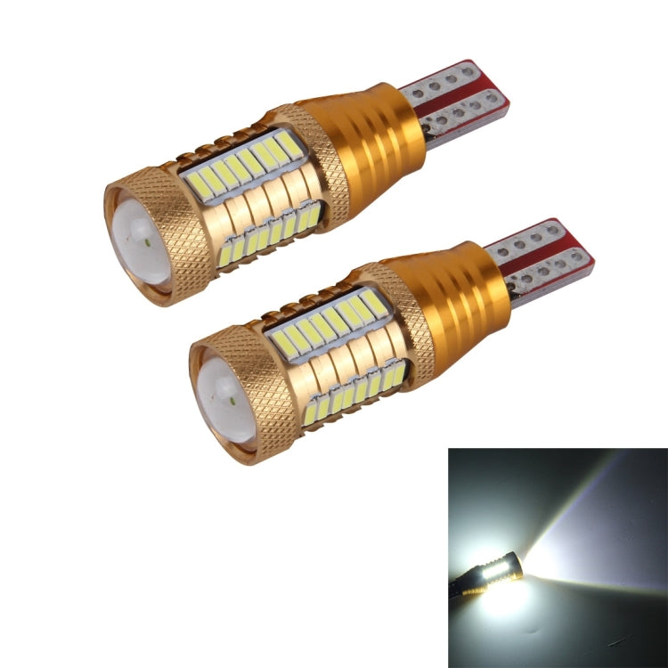 2 PCS T15-4014-32SMD + 1CREE 5W 650LM White Light LED Decode Car Clearance Lights Lamp, DC12V(Gold), 5W 4014-32SMD + 1CREE