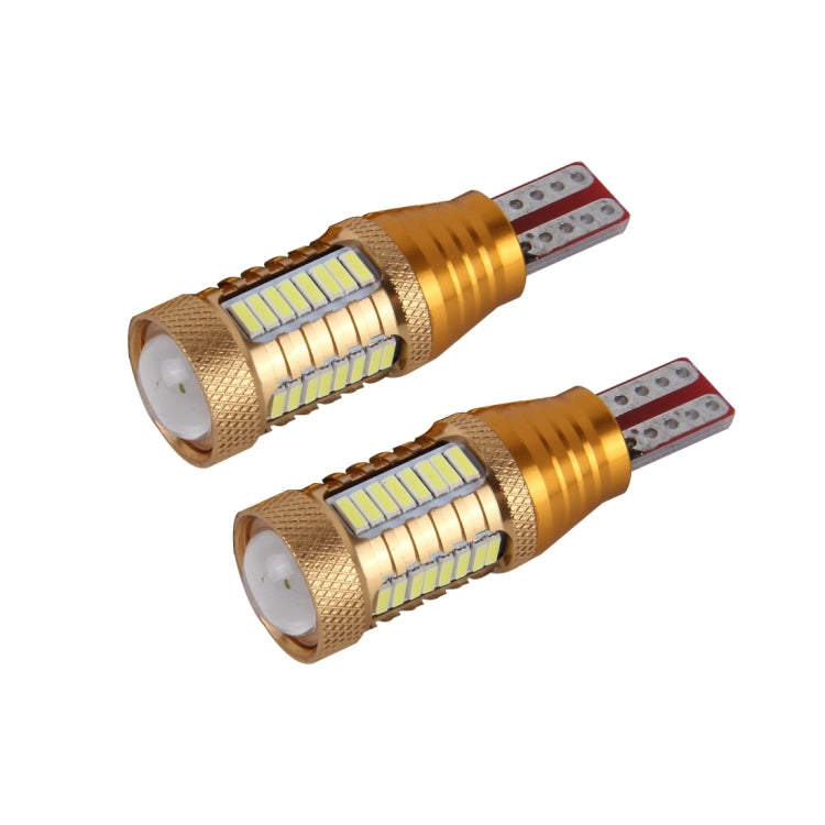 2 PCS T15-4014-32SMD + 1CREE 5W 650LM White Light LED Decode Car Clearance Lights Lamp, DC12V(Gold), 5W 4014-32SMD + 1CREE