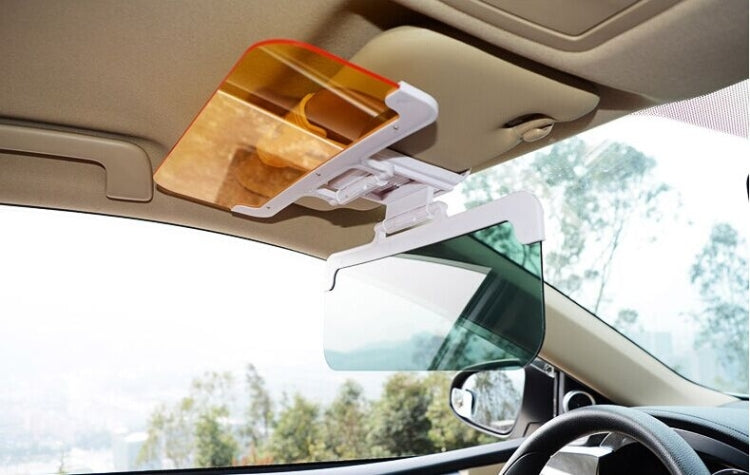 2 in 1 HD Car Anti-Glare Dazzling Day Night Vision Driving Mirror Sun Visors, 2 in 1