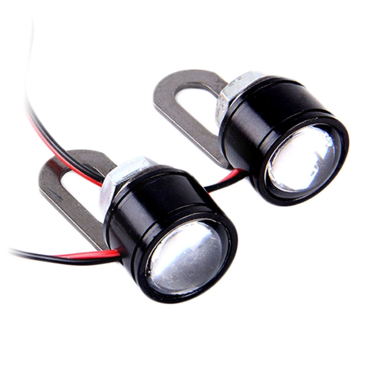 2 PCS 12V 3W Eagle Eyes LED Strobe Light For Motorcycle ,Wire Length: 90cm, Wire Length: 90cm