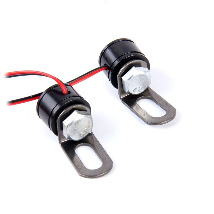 2 PCS 12V 3W Eagle Eyes LED Strobe Light For Motorcycle ,Wire Length: 90cm, Wire Length: 90cm