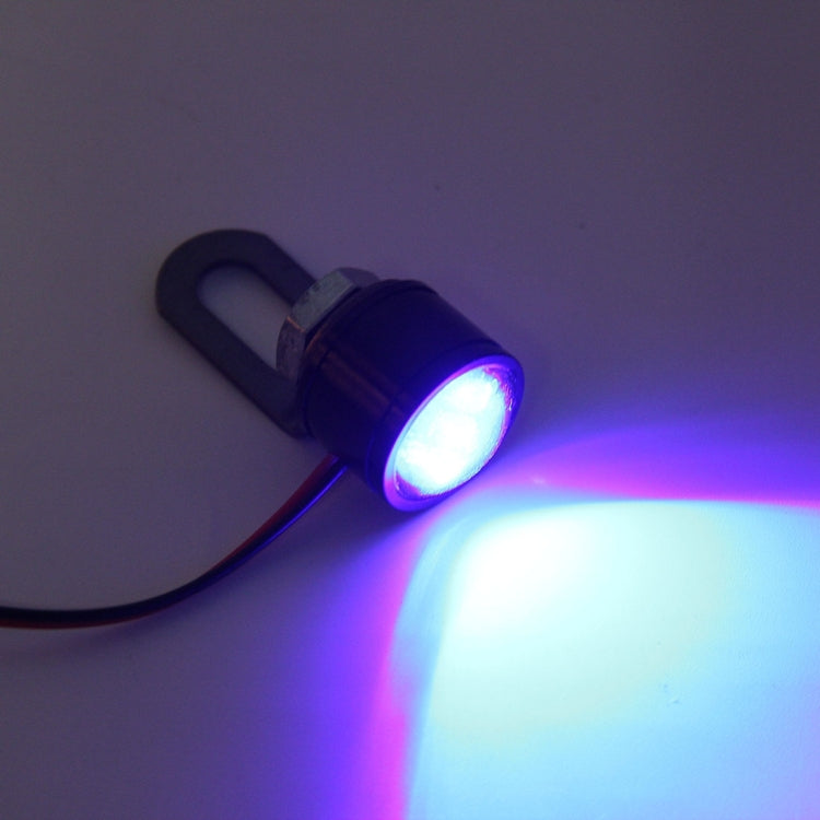 2 PCS 12V 3W Blue Light Eagle Eyes LED Strobe Light For Motorcycle ,Wire Length: 90cm, Wire Length: 90cm