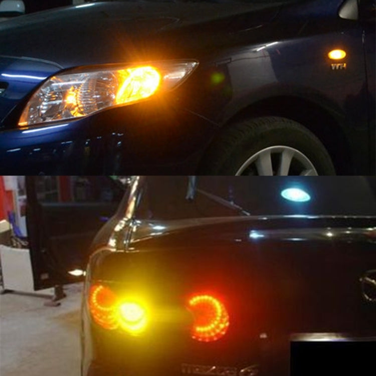 1156/BA15S 80W 1000 LM Car Auto Turn Light Backup Light with 16 CREE Lamps, DC 12-24V, 1156 (Yellow Light)