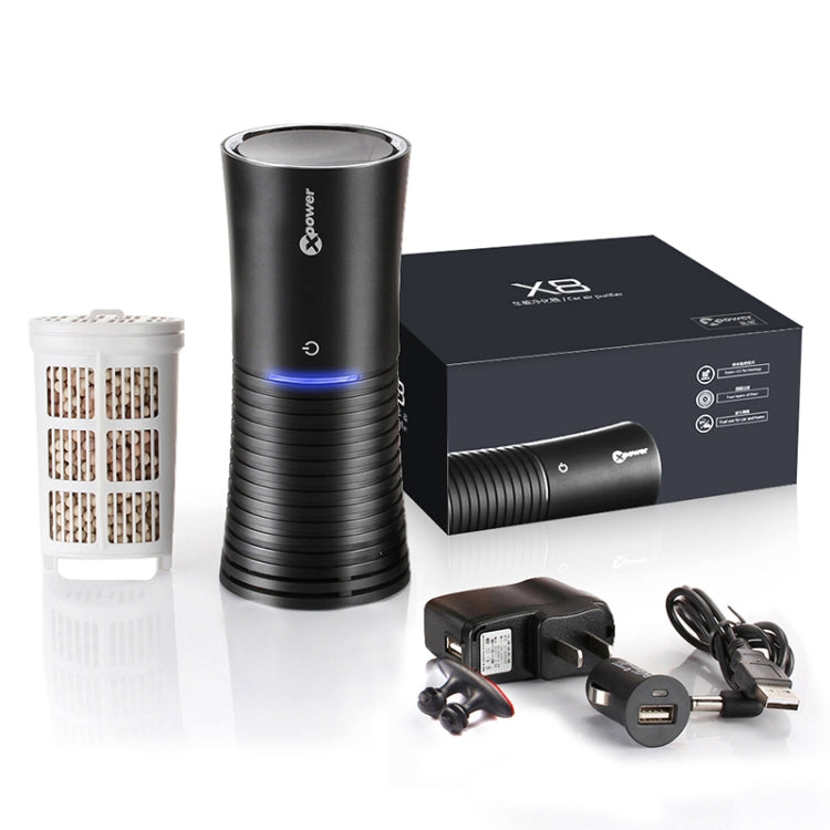 XPower X8 Car MAF Nano Air Purifier Negative Ions Air Cleaner, X8