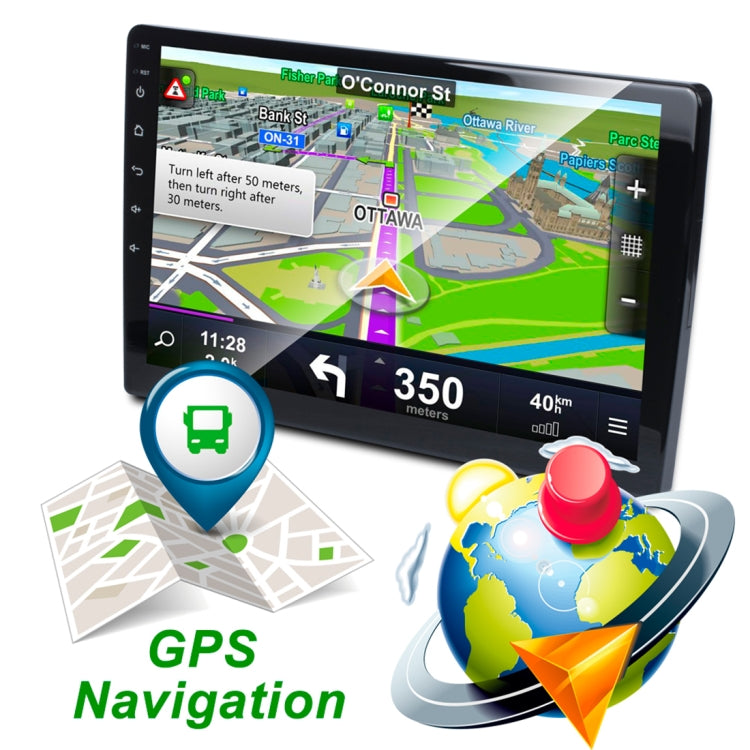 HD 10.1 inch Universal Car Android 8.1 Radio Receiver MP5 Player, Support FM & Bluetooth & TF Card & GPS