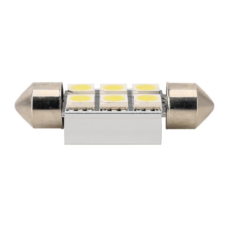 10 PCS 36mm DC12V / 2W / 7000K / 80LM 6LEDs SMD-5050 Car Reading Lamp, 36mm, 6LEDs SMD-5050