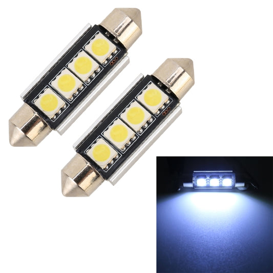 10 PCS 41mm DC12V / 1.7W / 7000K / 70LM 4LEDs SMD-5050 Car Reading Lamp, 41mm, 4LEDs SMD-5050