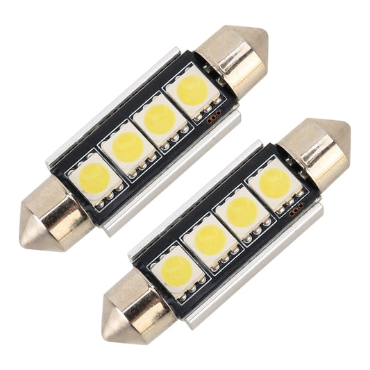 10 PCS 41mm DC12V / 1.7W / 7000K / 70LM 4LEDs SMD-5050 Car Reading Lamp, 41mm, 4LEDs SMD-5050