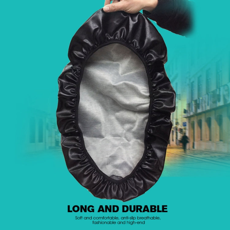 Waterproof Motorcycle Black Leather Seat Cover Prevent Bask In Seat Scooter Cushion Protect, Size: L, Length: 55-60cm; Width: 25-35cm, Length: 55-60cm; Width: 25-35cm