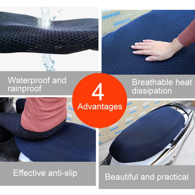 Waterproof Motorcycle Sun Protection Heat Insulation Seat Cover Prevent Bask In Seat Scooter Cushion Protect, Size: XL, Length: 78-85cm; Width: 40-53cm