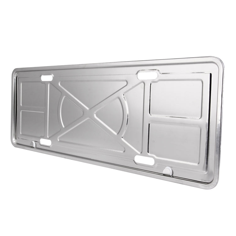 2 PCS Car License Plate Aluminium Alloy Bracket Frame Holder Stand Mount(Silver), Aluminium Alloy Bracket