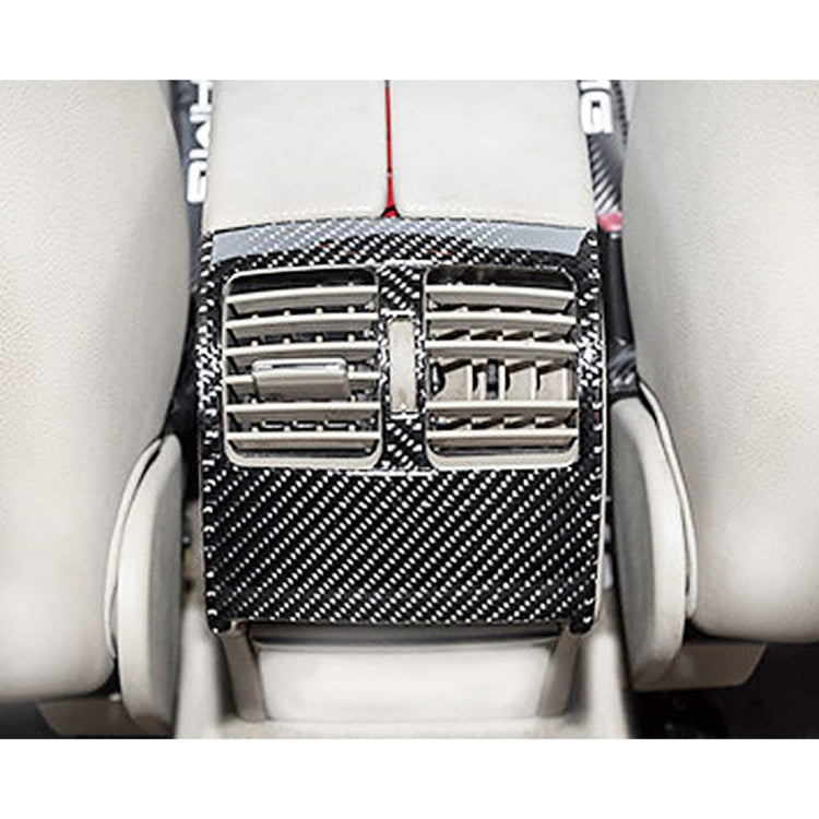 2 PCS Car Rear Air Outlet Frame Carbon Fiber Decorative Sticker for Mercedes-Benz W204 2007-2013, Rear Air Outlet Frame