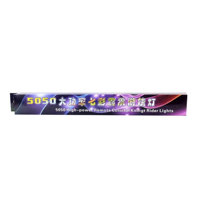 5050 20W 48 LED RGB Car Truck Remote Colorful Knight Rider LED Strobe Scanner Flash Strip Light, DC 12V Cable Length: 130cm, 0