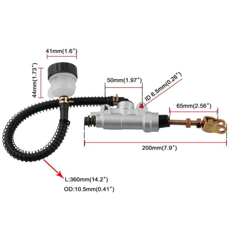 Motorcycles Rear Brake Master Cylinder Pump for Honda Sportrax 400 TRX400EX 1999-2008, For Honda Sportrax 400 (Black), For Honda Sportrax 400 (Gold)