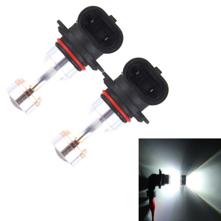 2 PCS 9006 350 LM 6000K 30W White Light CREE 6 LED Car Fog Light Bulb, DC 12V, 9006