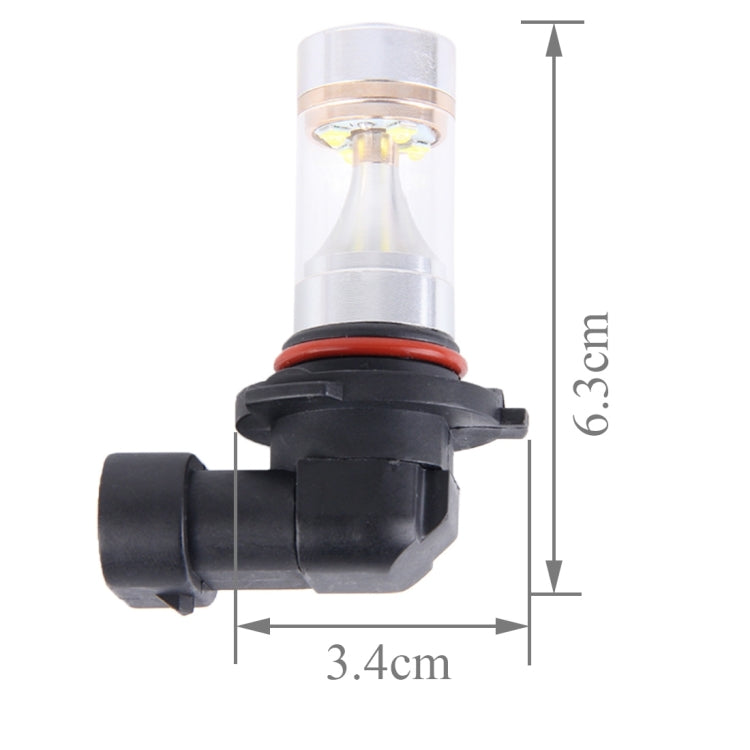 2 PCS 9006 350 LM 6000K 30W White Light CREE 6 LED Car Fog Light Bulb, DC 12V, 9006